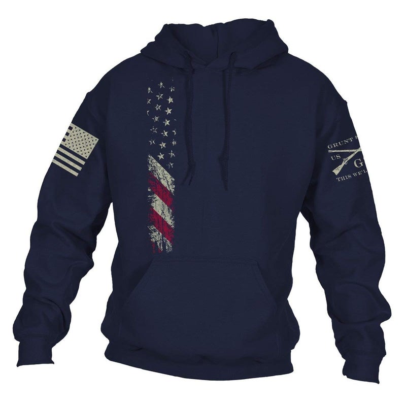Grunt Style True Colors Hoodie (Navy, Medium)